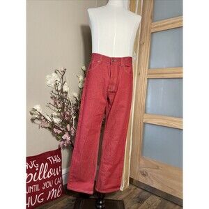 Mens Vintage 90s PJ Mark Premium Denim, Red, Sz 34x30 Straight